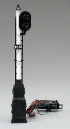 Model Power 1676 HO Scale Dual Light Railroad Signal -Lionel Shop 1676