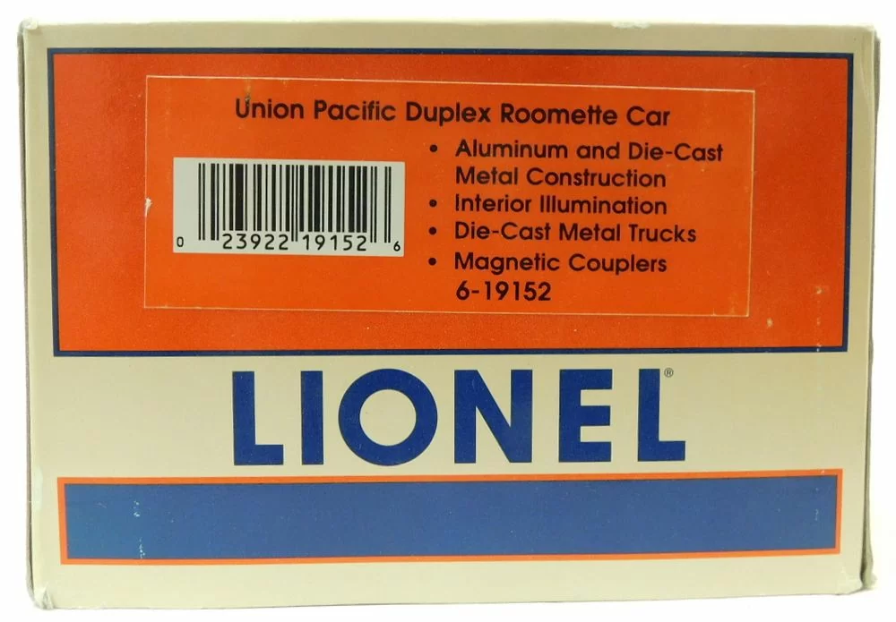 Lionel 6-19152 Union Pacific 15" Duplex Roomette Car "Pacific Waves" NIB 5 Lionel 6-19152 Union Pacific 15" Duplex Roomette Car "Pacific Waves" NIB - Image 3
