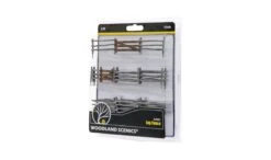 Woodland Scenics 3001 O Log Fence -Lionel Shop 3001b