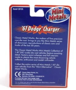 Used Classic Metal Works 30135 '67 Dodge Charger 1:87 Scale (New, In Box) 12 Used Classic Metal Works 30135 '67 Dodge Charger 1:87 Scale (New, In Box) -Lionel Shop 30135blue67 3
