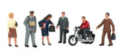 Bachmann 33151 City People With Motorcycle - O Scale