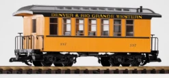 Piko 38610 D&RGW Wood Coach 320 Yellow