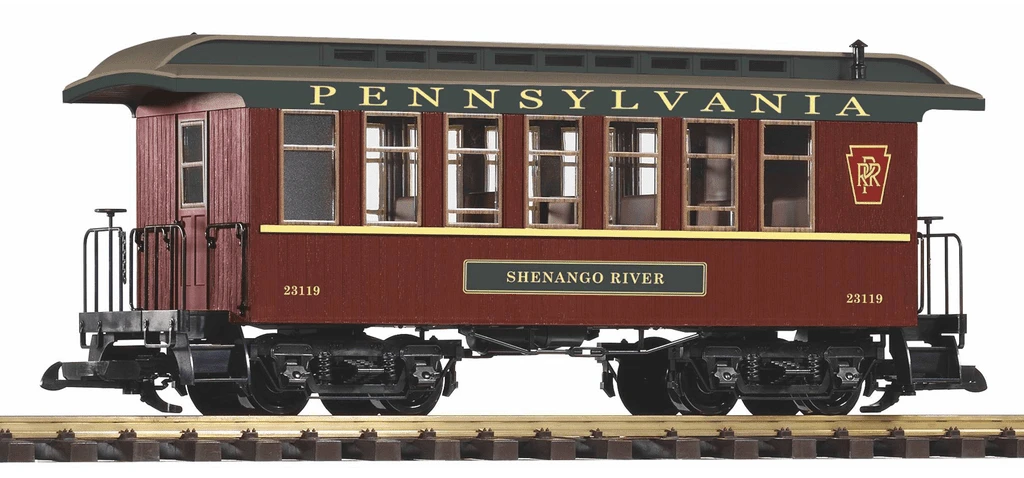 Piko 38658 Pennsylvania Railroad (PRR) Wood Coach #23119 (G-Scale) 3 Piko 38658 Pennsylvania Railroad (PRR) Wood Coach #23119 (G-Scale)