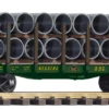 Piko 38756 RDG Bulkhead Flatcar W/Pipe Load -Lionel Shop 38756