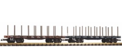 Piko 38778 Denver & Rio Grande Western (D&RGW) Flatcar 2-Pack (G-Scale)