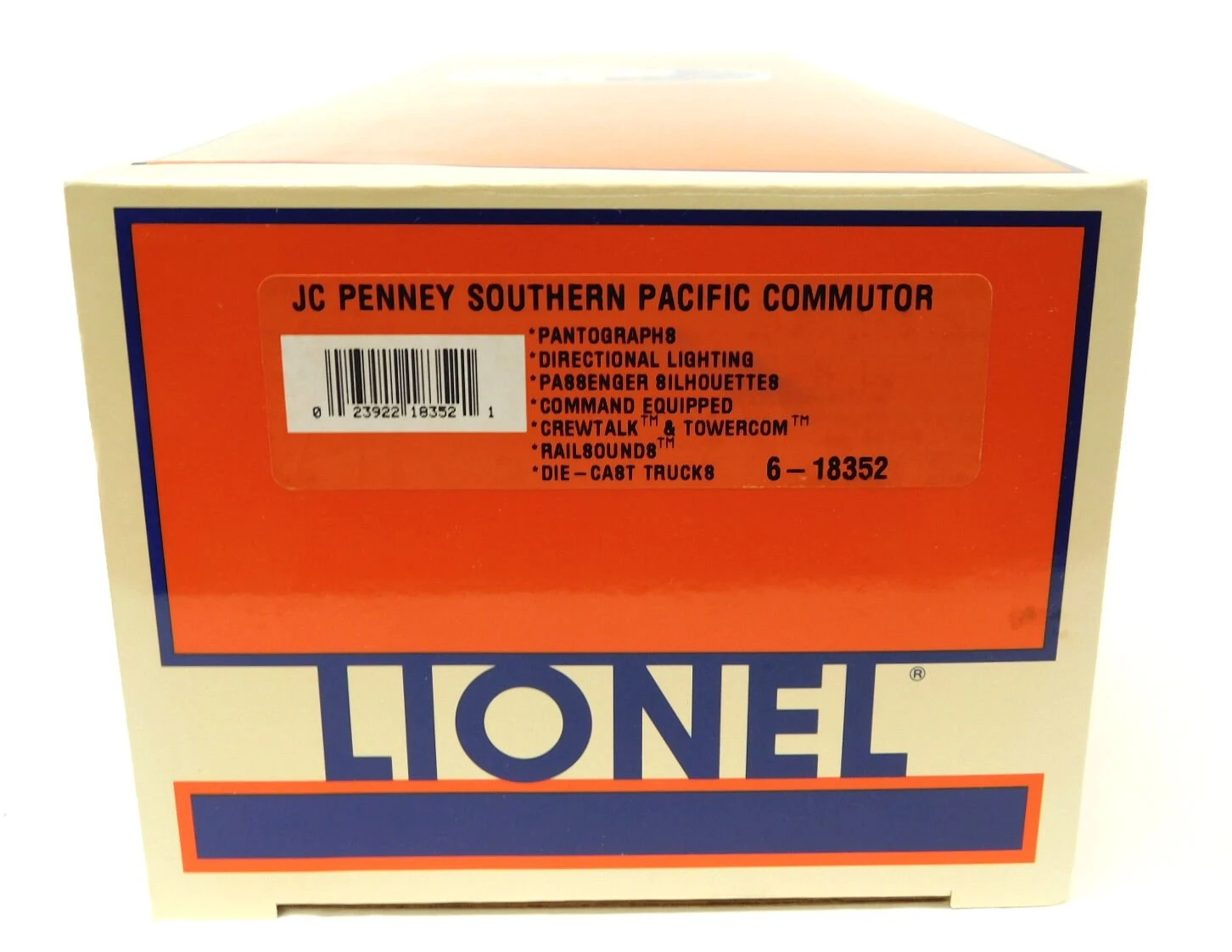 Used Lionel 6-18352 JC Penney TMCC Southern Pacific Commutor Car W/Display Case & Box 12 Used Lionel 6-18352 JC Penney TMCC Southern Pacific Commutor Car W/Display Case & Box - Image 10