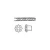 Grandt Line 7006 6" Chain And 8 Tooth Sprocket Set -Lionel Shop 7006