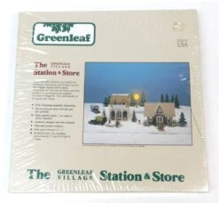 Greenleaf 8025 The Greenleaf Village Station & Store 1/4"=1' Scale Model Kit