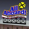 Light Works 88-1851, Lg. All Aboard Sign By Miller Engineering -Lionel Shop all aboard web