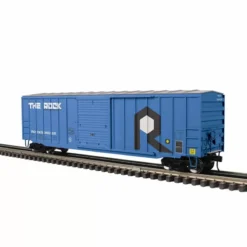 Atlas O Trainman 50'6" Box Car 2001136 Rock Island+ Road Number 536035, 536048 Blue/White/Black
