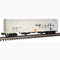 Atlas 3001087-2 3RL O Premier 50' Airslide Covered Hopper Denver & Rio Grande #15969 (Gray/Blue/White)