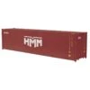 Atlas 3001145 HMM 40' High Cube Container Brown/White #KOCU 4821572, KOCU 4821910, KOCU 4822408, KOCU 4822645 -Lionel Shop atlas 3001145