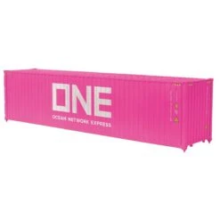 Atlas 3001147 ONE (Ocean Network Express) 40' High Cube Container Pink/White #BEAU 5235725, BEAU 5235983, BEAU 5236125, BEAU 5236378