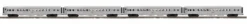 Atlas O Premier Streamlined Passenger Cars 4 Car Set 3001480 NJ Commuter Transition Scheme 4 Car Set