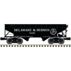 Atlas 3001232 Delaware & Hudson 6408, 6429, 6441, 6464 (Black/White) Offset Hopper