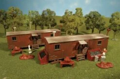Bachmann 45009 HO Built-Up Railroad Work Sheds/2pk
