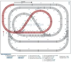 Lionel Fastrack Layout Big Climb Layout W/Remote Swtiches