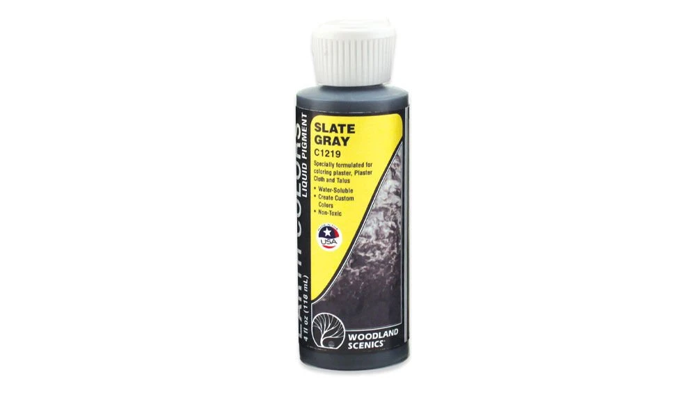 Woodland Scenics C1219 Earth Color Slate Gray 4oz 4 Woodland Scenics C1219 Earth Color Slate Gray 4oz - Image 2