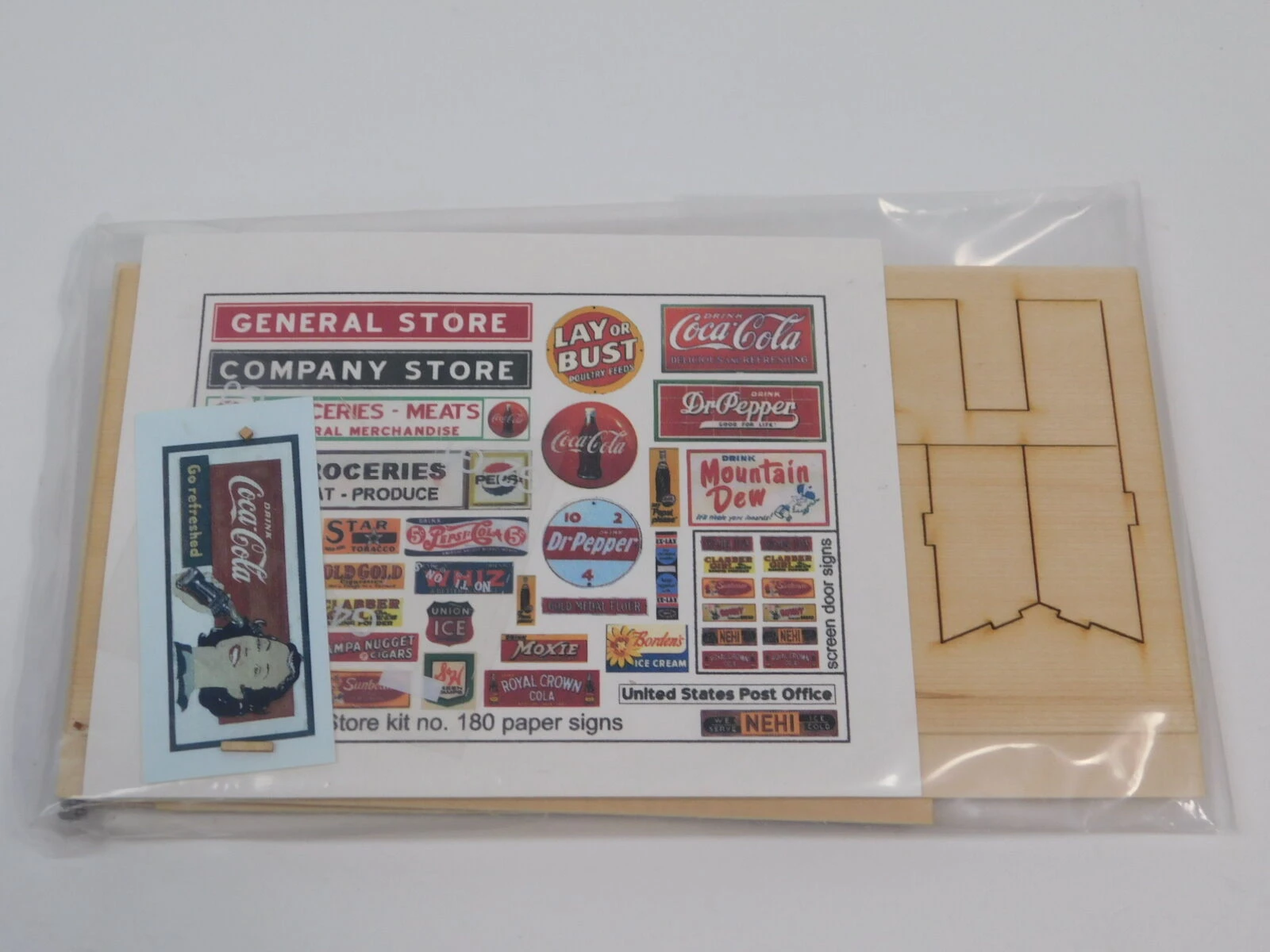 Blair Line HO Scale #180 General Store Kit, With Extra Detail Accessories, W/Box 7 Blair Line HO Scale #180 General Store Kit, With Extra Detail Accessories, W/Box - Image 5