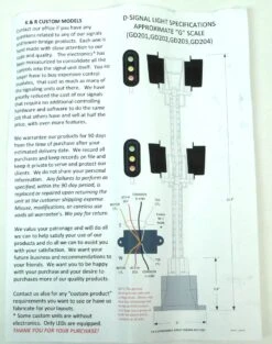 K&R Custom Models GD204 G Scale Four Head Signal -Lionel Shop gd202 4 1