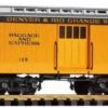Piko 38603 D&RGW Wood Baggage Car 125, Yellow -Lionel Shop image 38603lg