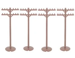 Bachmann 42102 HO Telephone Poles/12pc