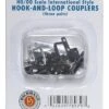 Bachmann 78979 HO/OO Scale International-Style Hook & Loop Couplers/3 Pairs -Lionel Shop image 78979lg