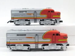 K-Line K-1009 O27 Santa Fe 'Silver Chief' Set W/Box 17 K-Line K-1009 O27 Santa Fe 'Silver Chief' Set W/Box -Lionel Shop k line k 1009 04