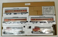 K-Line K-1009 O27 Santa Fe 'Silver Chief' Set W/Box 23 K-Line K-1009 O27 Santa Fe 'Silver Chief' Set W/Box -Lionel Shop k line k 1009 10