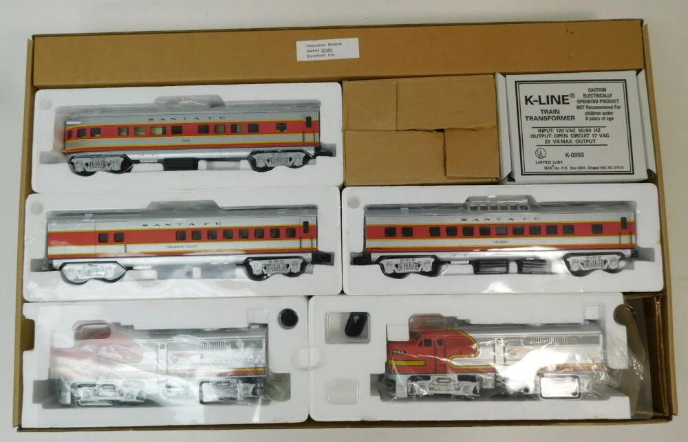 K-Line K-1009 O27 Santa Fe 'Silver Chief' Set W/Box 12 K-Line K-1009 O27 Santa Fe 'Silver Chief' Set W/Box - Image 10