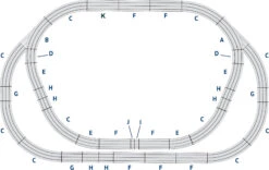 Lionel Fastrack Christmas Large Tree Switch Layout