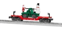 Lionel 2128260 North Pole Central Flatcar With Handcar