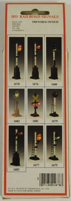 Model Power 1675 HO Scale Dual Light Railroad Signal -Lionel Shop model power 1675 02
