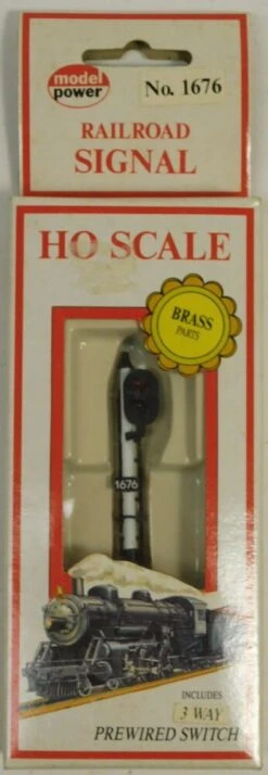 Model Power 1676 HO Scale Dual Light Railroad Signal