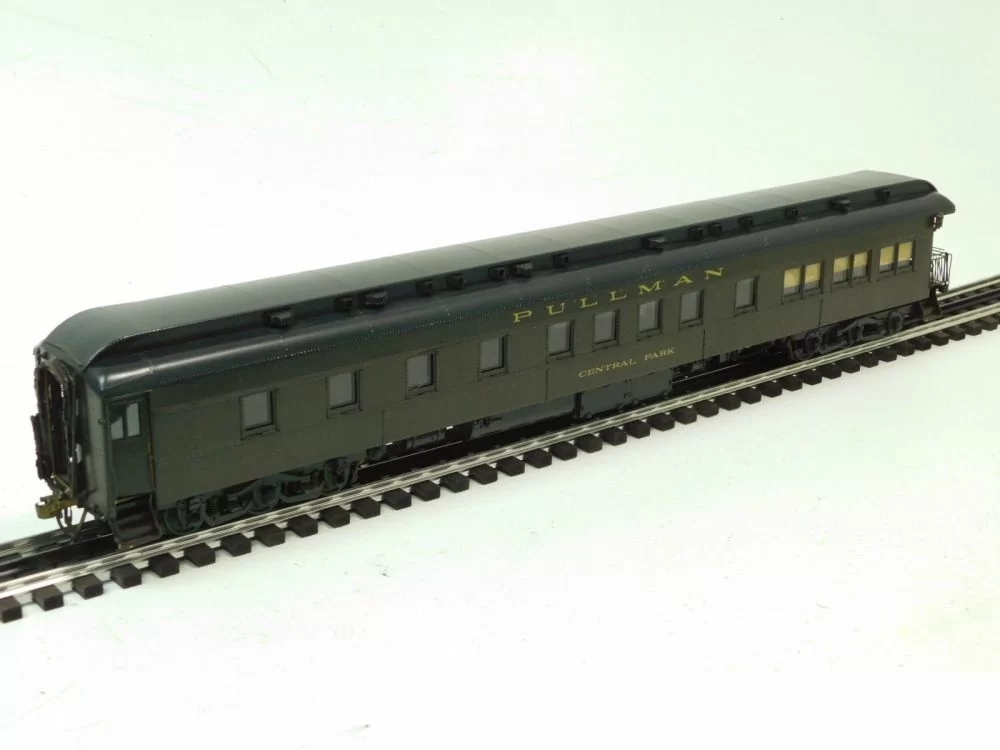 Used Precision Scale Company O Scale 2-Rail Brass Pullman Heavyweight Observation Car 'Central Park'' (No Box) 3 Used Precision Scale Company O Scale 2-Rail Brass Pullman Heavyweight Observation Car 'Central Park'' (No Box)