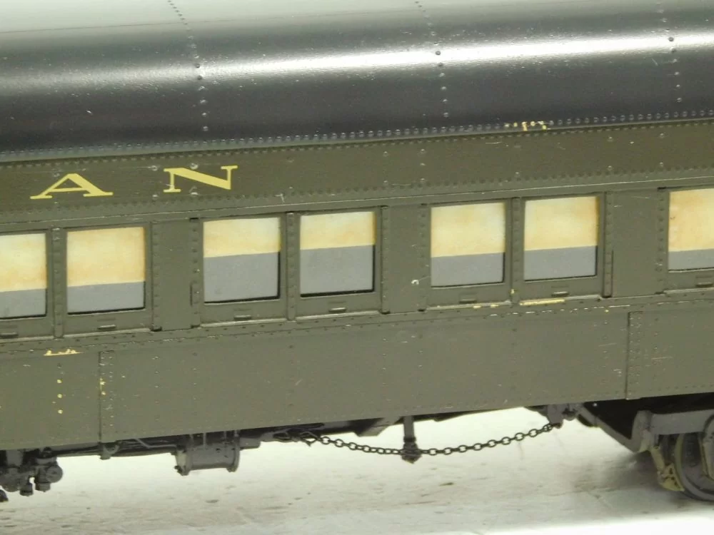 Used Precision Scale Company O Scale 2-Rail Brass Pullman Heavyweight Observation Car 'Central Park'' (No Box) 6 Used Precision Scale Company O Scale 2-Rail Brass Pullman Heavyweight Observation Car 'Central Park'' (No Box) - Image 4