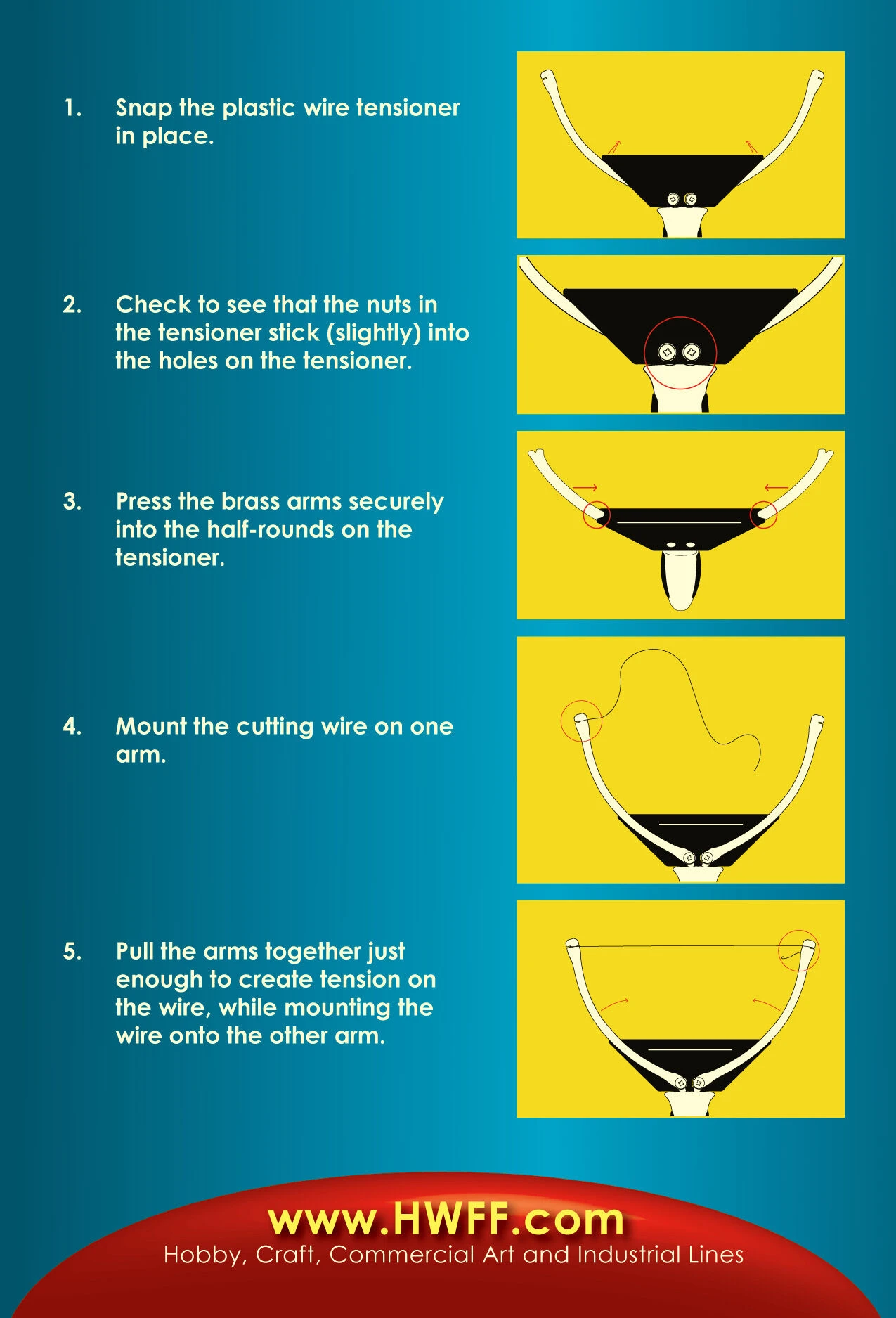 Hot Wire Foam Factory 017-WT Sculpting Tool Wire Tensioner 5 Hot Wire Foam Factory 017-WT Sculpting Tool Wire Tensioner - Image 3